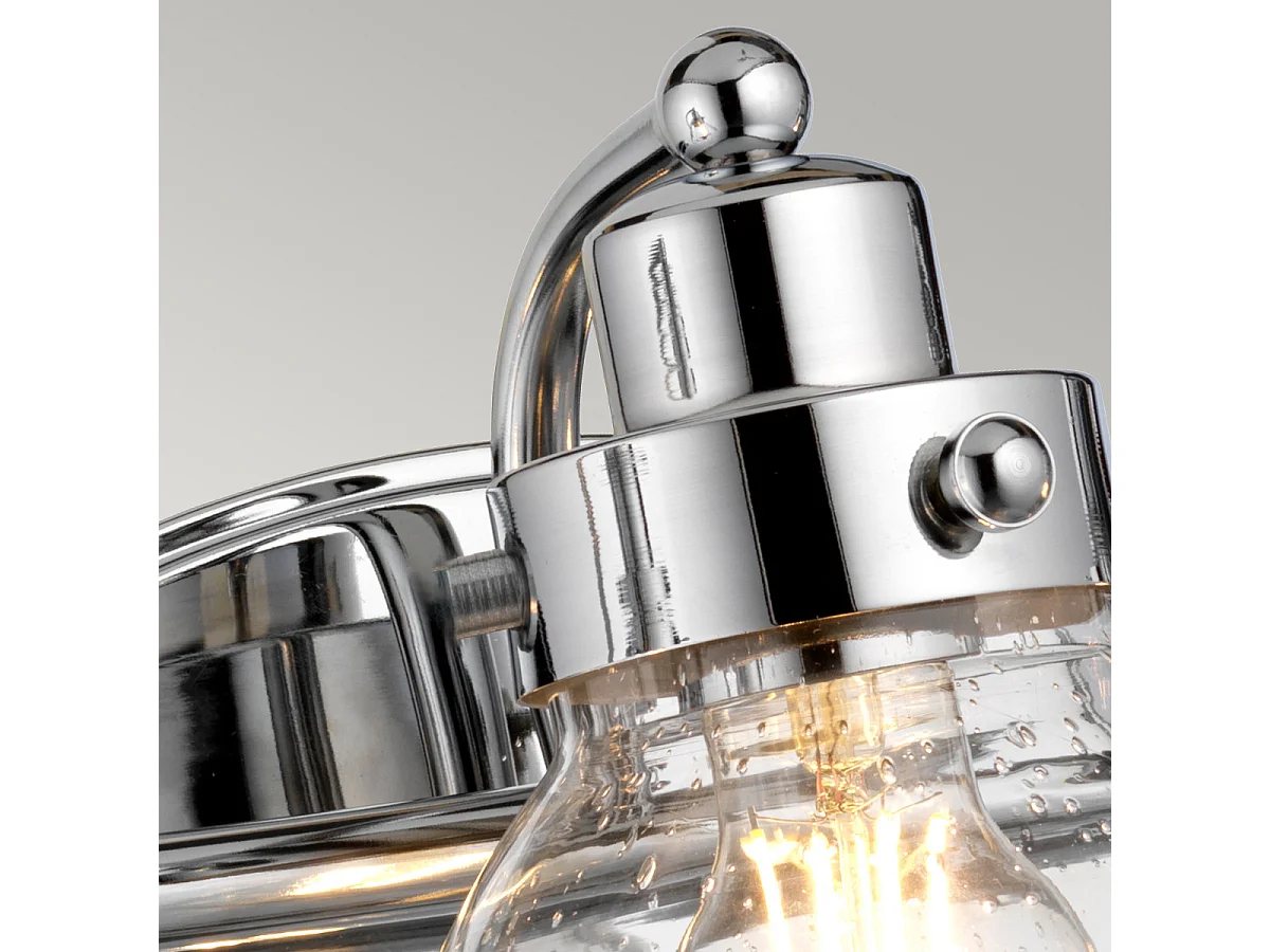 Scholar Quoizel Applique 3 Luci Cromo Lucido IP44