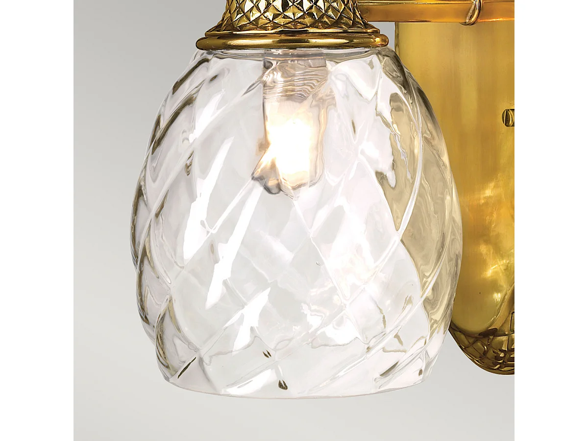 Plantation (Bath) Hinkley 1 licht Wandleuchte Messing brüniert IP44