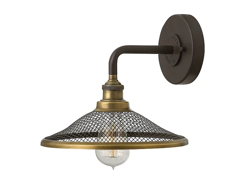 Elstead Rigby - 1 Licht Innenwandleuchte Rosskastanie Bronze, E27
