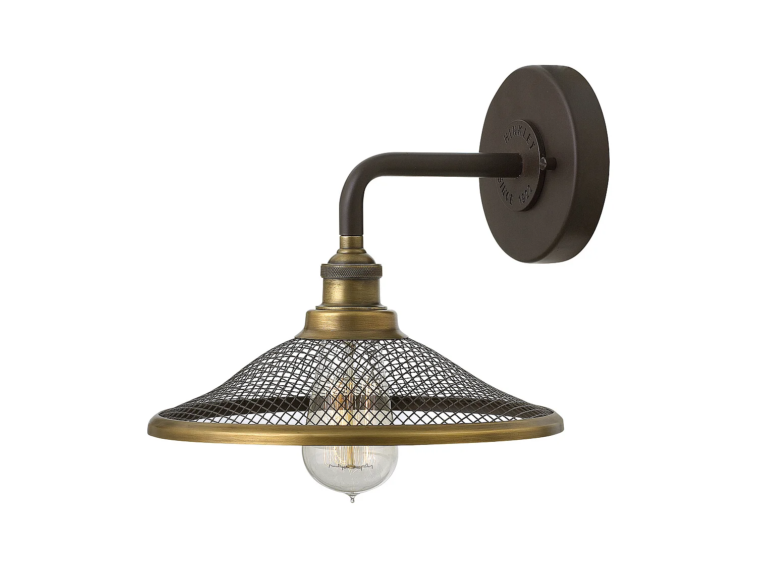 Elstead Rigby - 1 Licht Innenwandleuchte Rosskastanie Bronze, E27