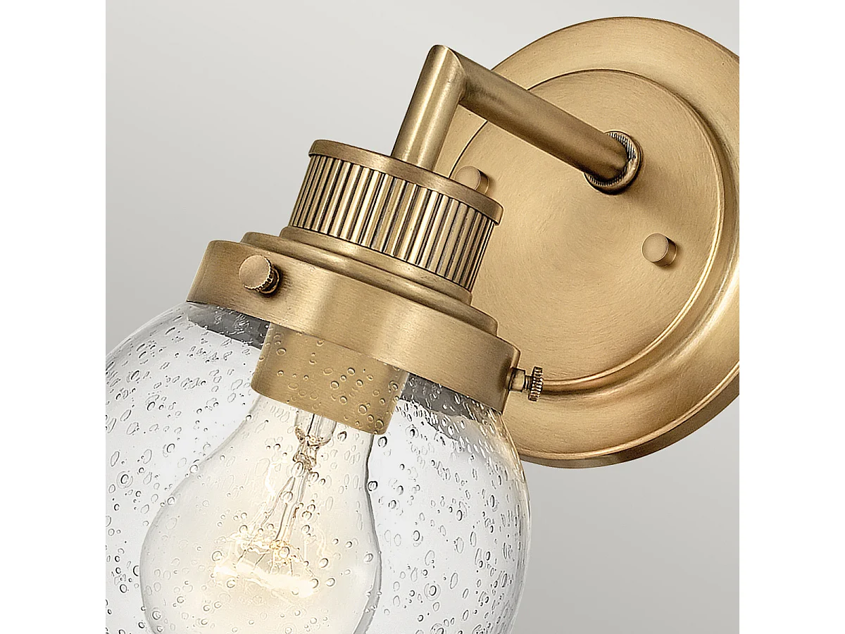 Elstead Hinkley Poppy Lampada da parete per bagno Heritage Ottone, IP44