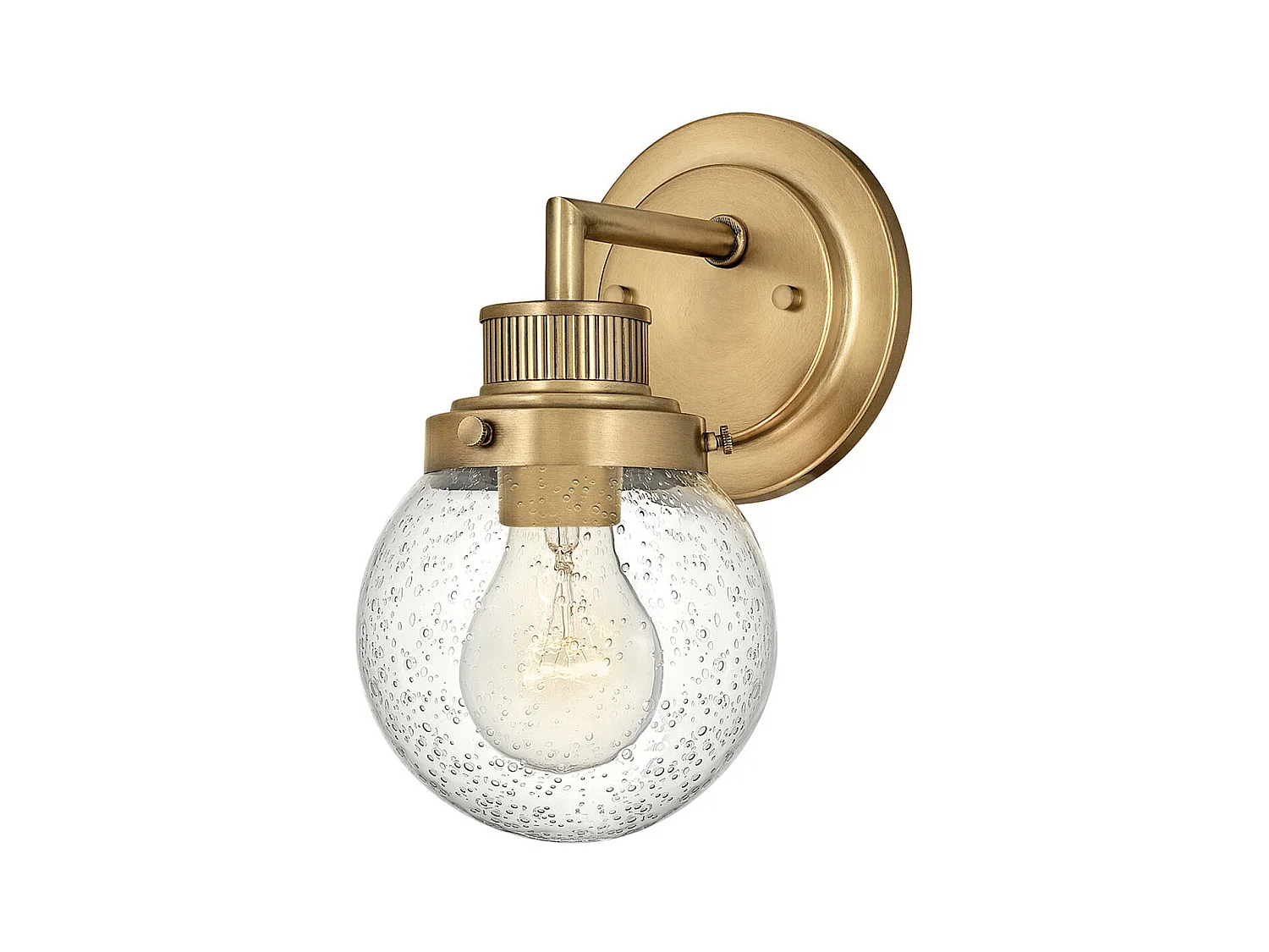 Elstead Hinkley Poppy Badezimmer-Wandleuchte Heritage Messing, IP44