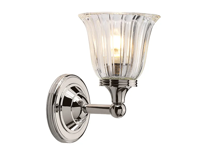 Elstead Austen - 1 Licht Badezimmer Wandleuchte Nickel poliert IP44, G9