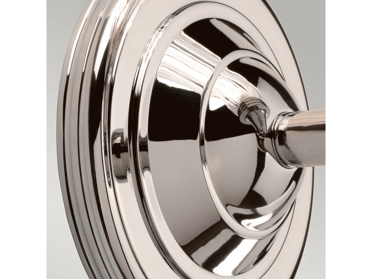 Elstead Austen 1 ljus badrumsvägglampa polerad nickel IP44, G9