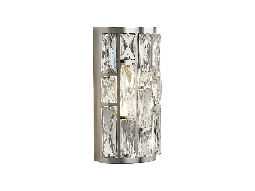 Searchlight BIJOU - Lampada da parete cromata a 2 luci con cristallo