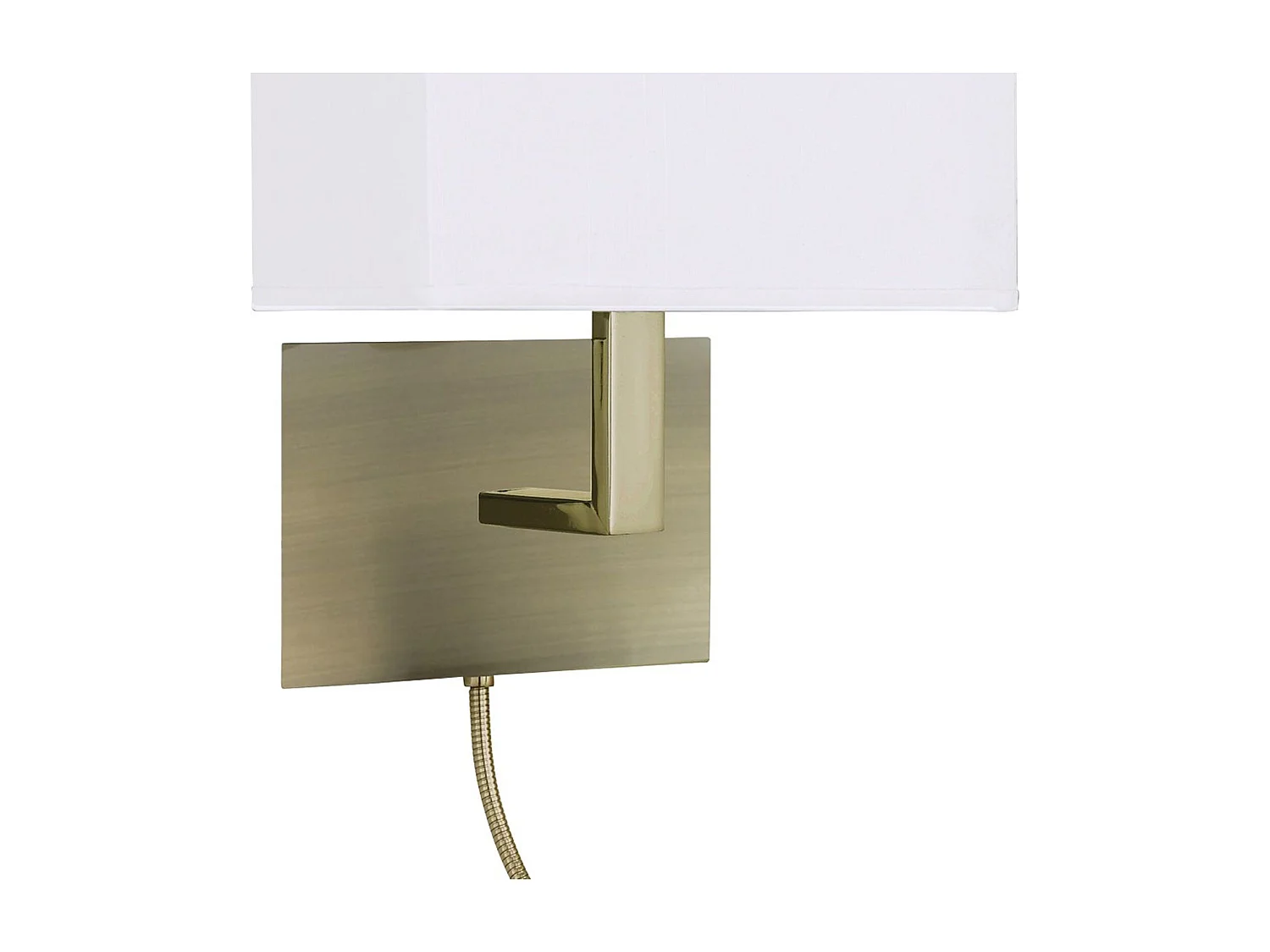 Searchlicht - 1 Licht Flexible Innenwandleuchte Antik Messing, E27