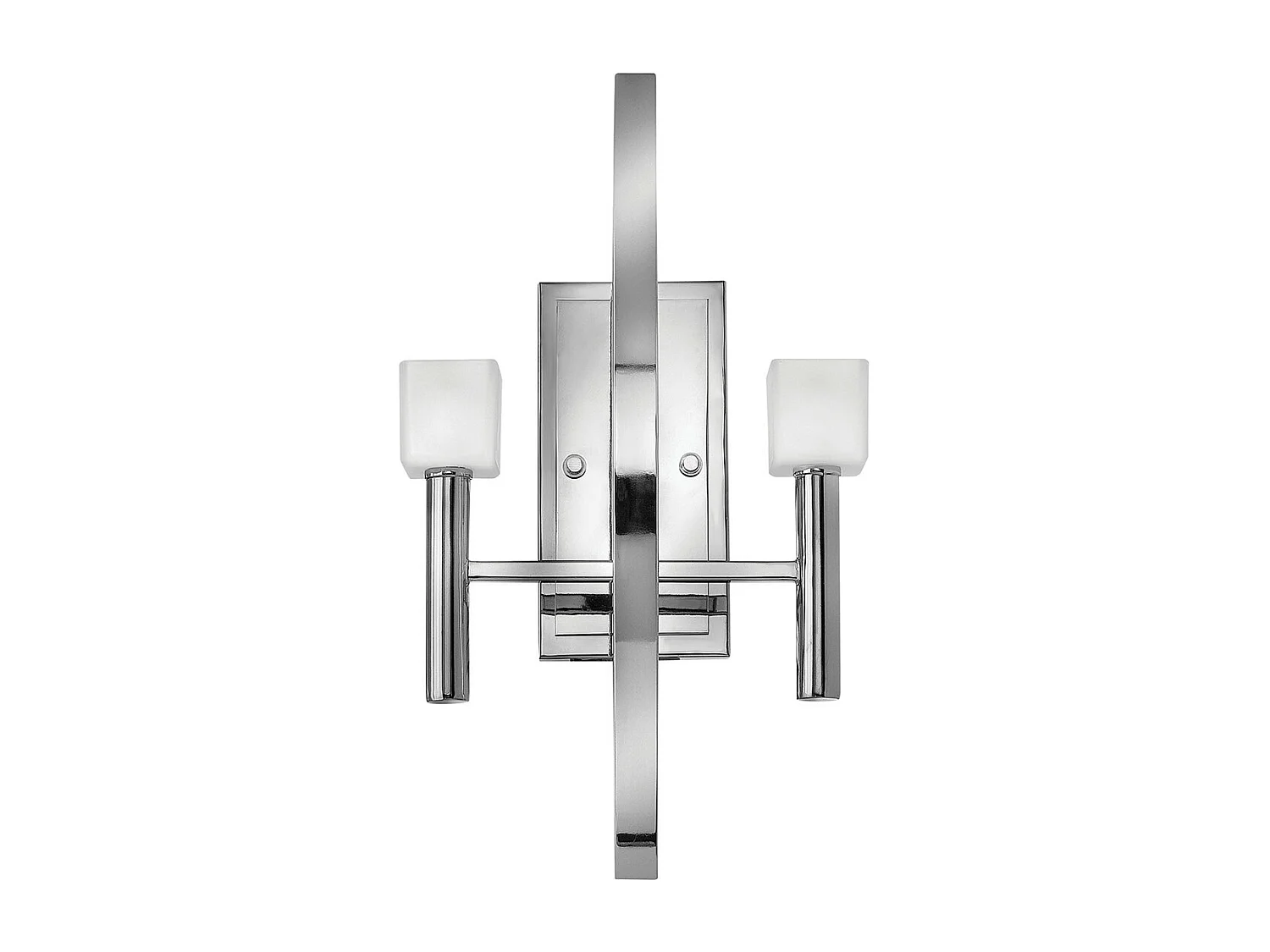 Mondo Hinkley Fredrick Ramond Lampada da parete a 2 luci cromata lucida