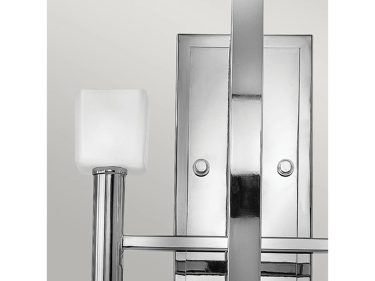 Mondo Hinkley Fredrick Ramond Lampada da parete a 2 luci cromata lucida