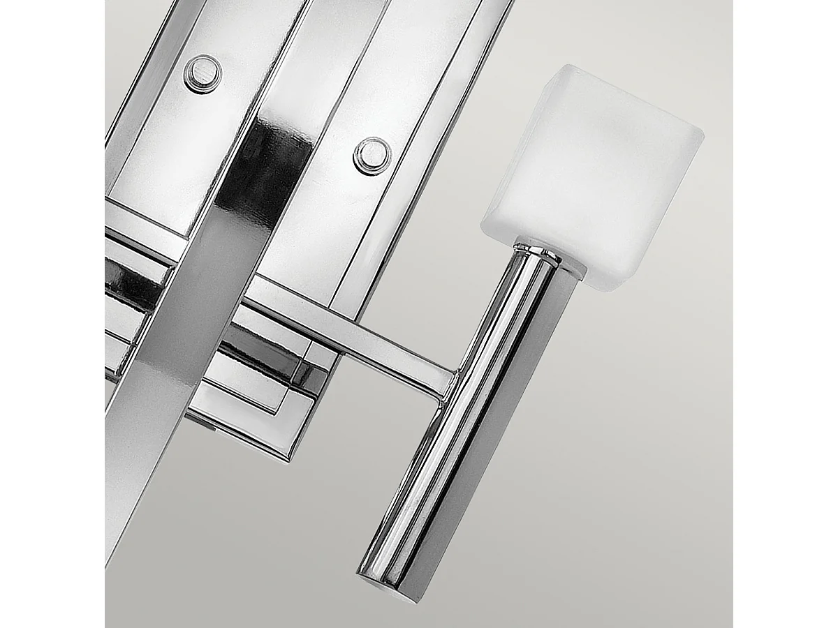 Mondo Hinkley Fredrick Ramond Lampada da parete a 2 luci cromata lucida