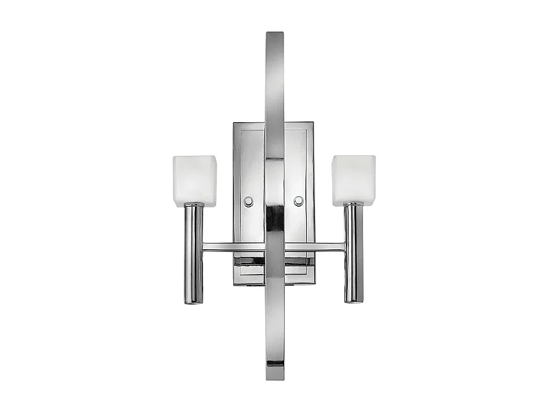 Mondo Hinkley Fredrick Ramond Lampada da parete a 2 luci cromata lucida