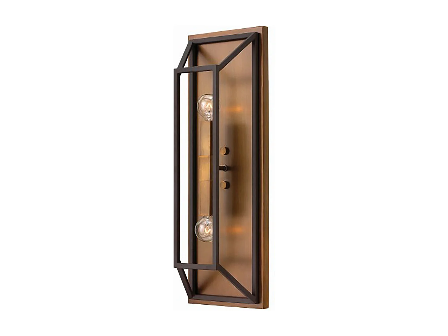 Elstead Fulton 2 ljus inomhusvägglampa brons, E14