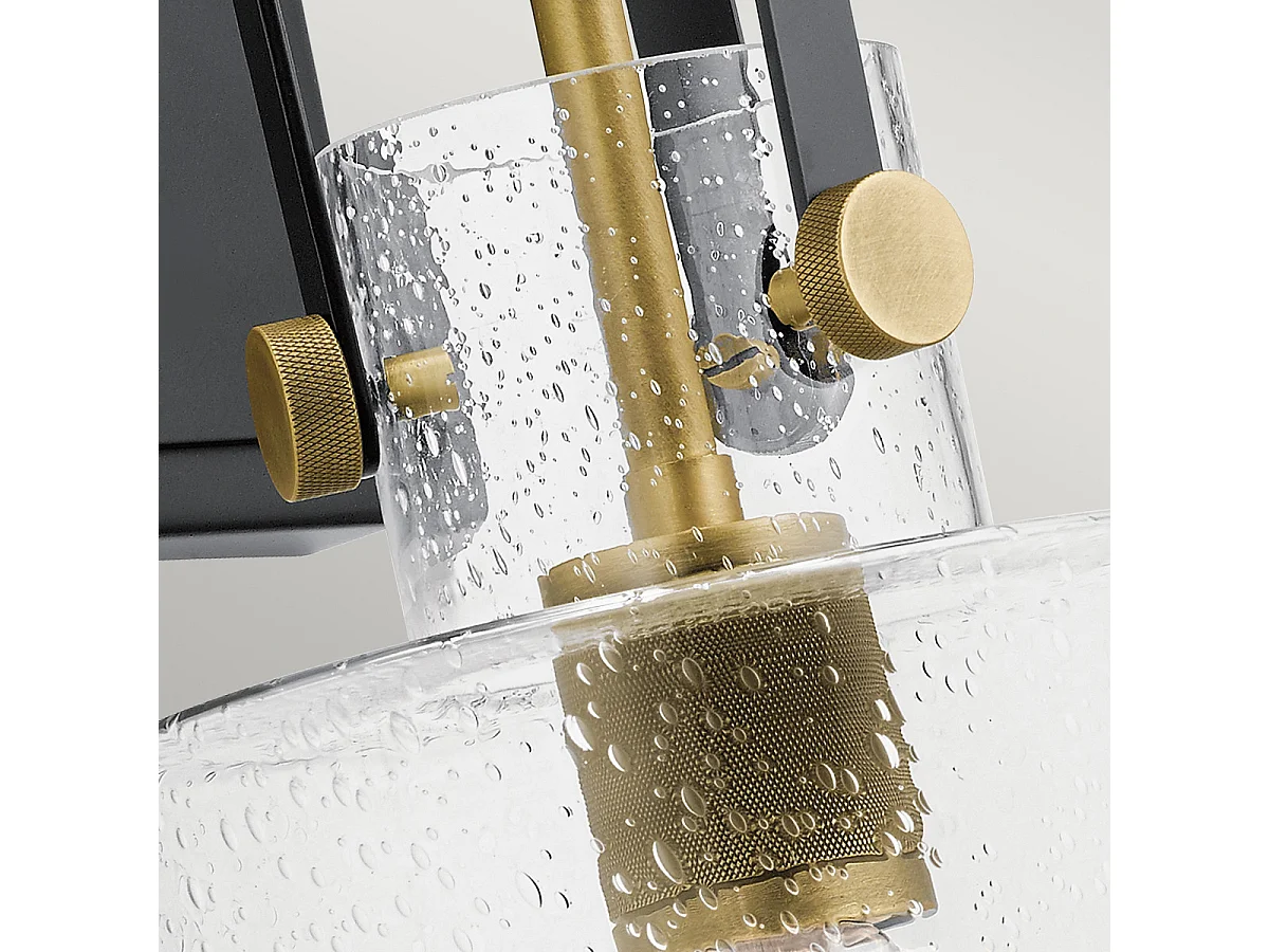 Elstead Kichler Kitner Kupol vägglampa Naturmässing