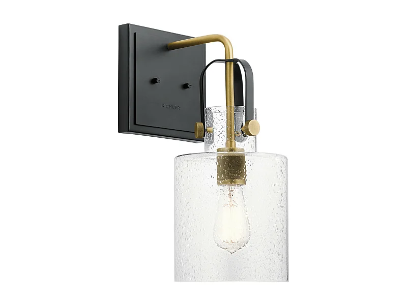 Elstead Kichler Kitner Lampada da parete Dome in ottone naturale