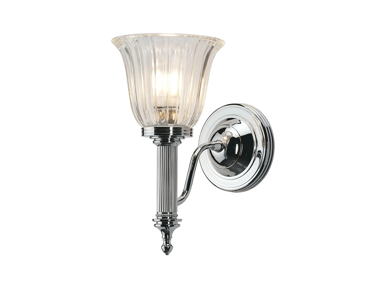 Elstead Carroll - Applique da parete per bagno 1 luce Cromo lucido IP44, G9
