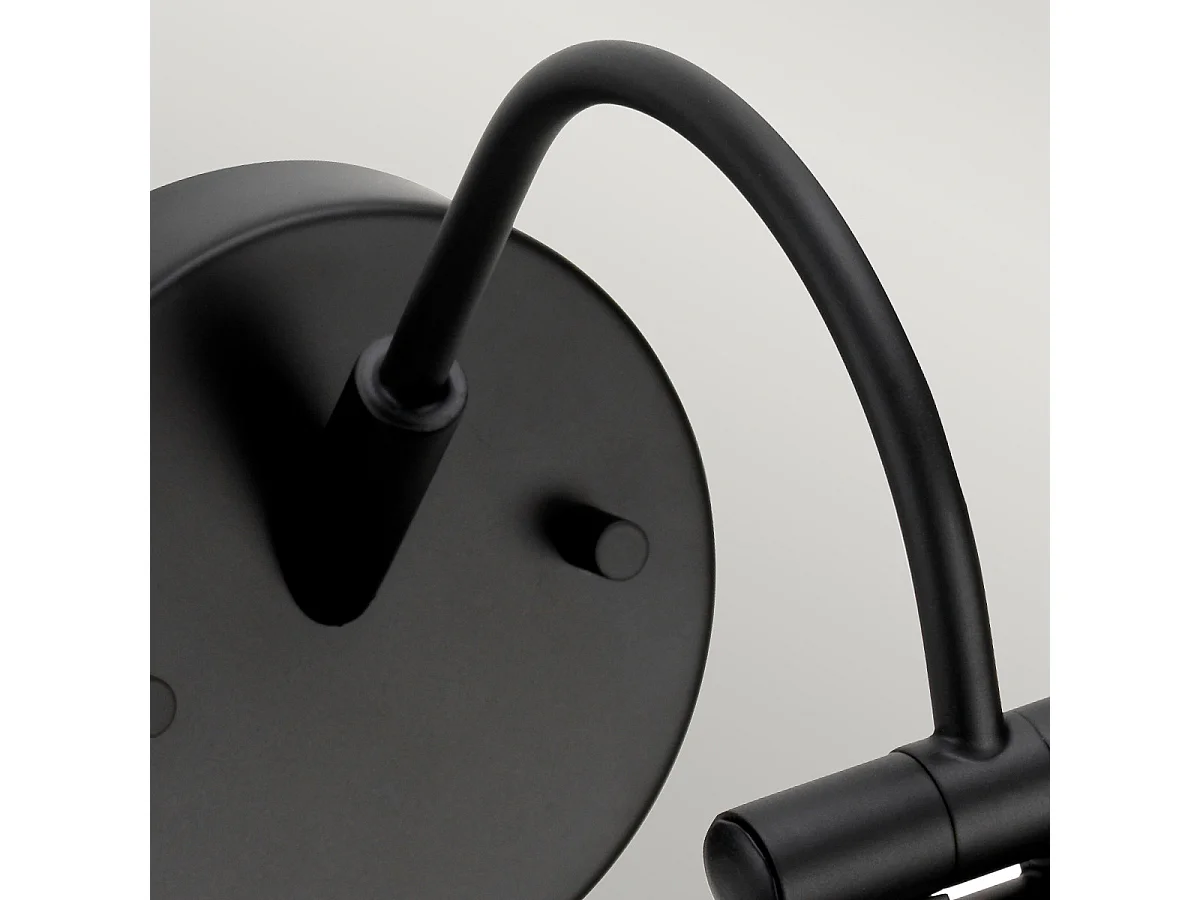 Elstead Alton - Applique da parete LED 1 luce piccola nera