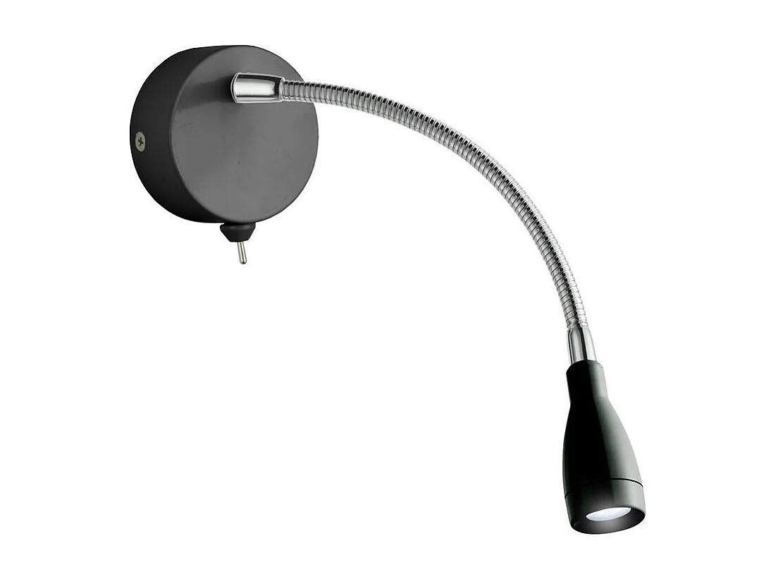 Searchlight Flexi Wall Lampada da parete a LED orientabile Lampada da lettura a LED nera