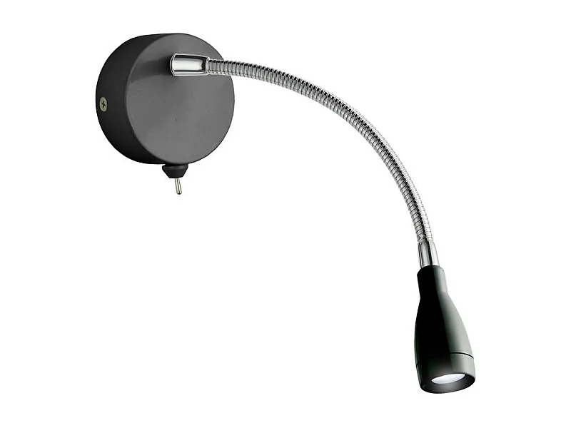Searchlight Flexi Wall Lampada da parete a LED orientabile Lampada da lettura a LED nera