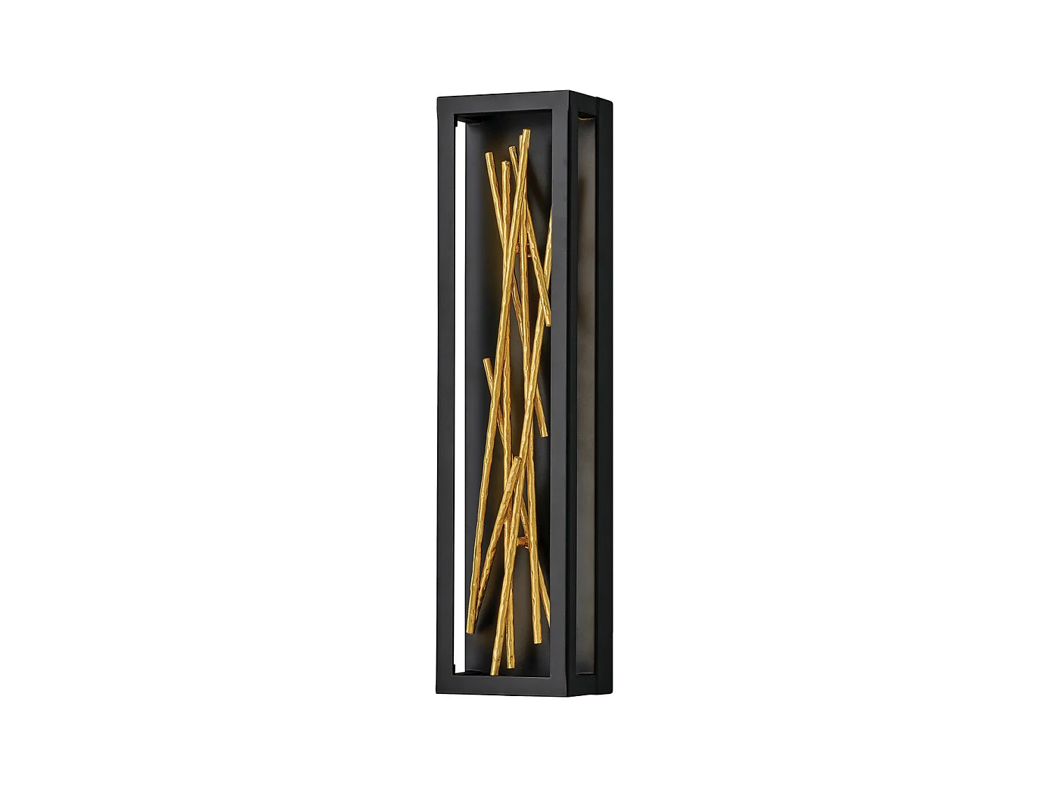 Elstead Hinkley Styx Integrierte LED-Wandleuchte Schwarz & Vergoldetes Gold, 3000K