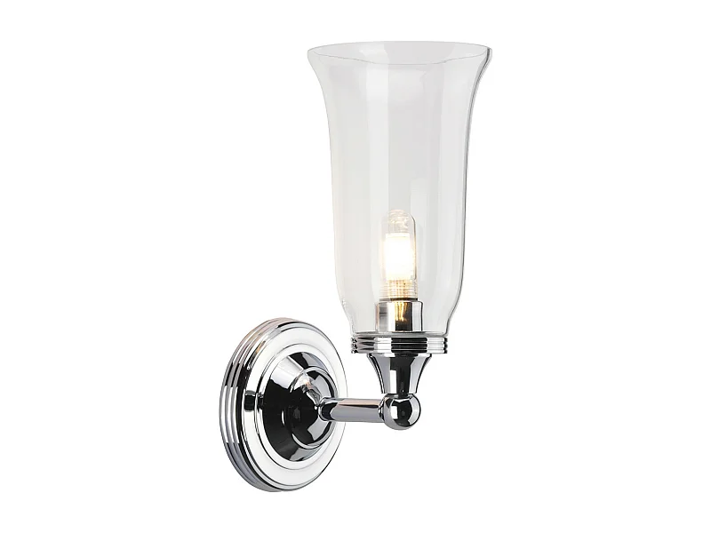 Elstead Austen - 1 Licht Badezimmer Wandleuchte Chrom poliert IP44, G9