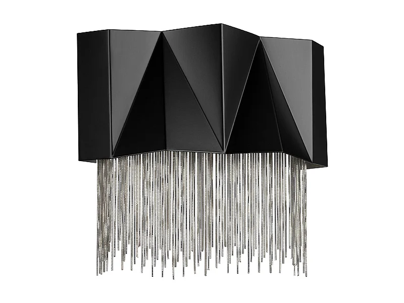 Elstead Zuma 3 ljus vägglampa, satängsvart, silver, G9