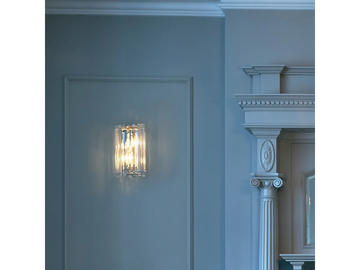 Elstead Crystal Skye 2 ljus inomhus vägglampa krom, kristall, G9