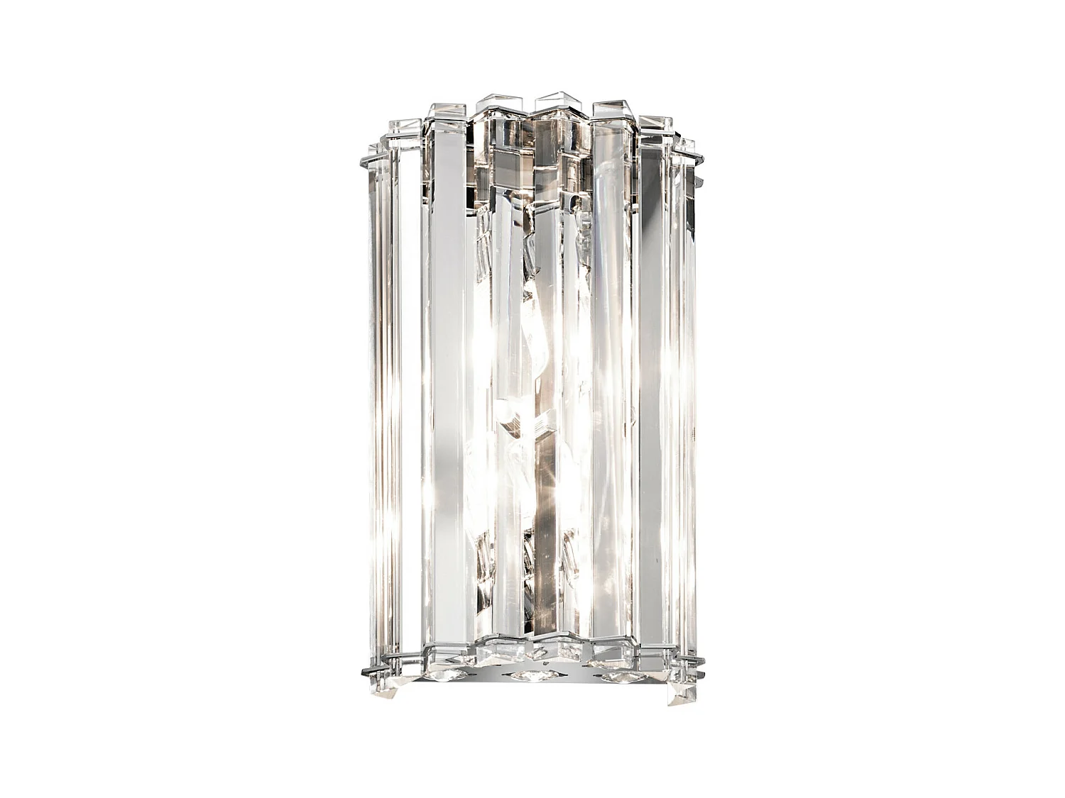 Elstead Crystal Skye Applique murale d'intérieur à 2 ampoules, chrome, cristal, G9