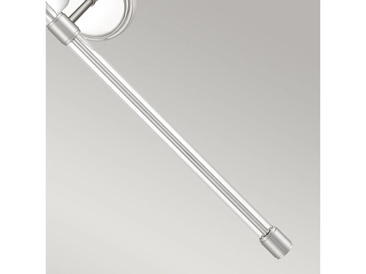 Elstead Quoizel Barbour Wandleuchte mit Schirm aus poliertem Nickel