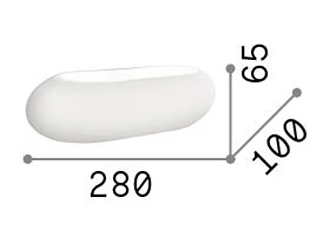 Ideal Lux Moris - 2 Licht Innenwandleuchte Weiß, G9