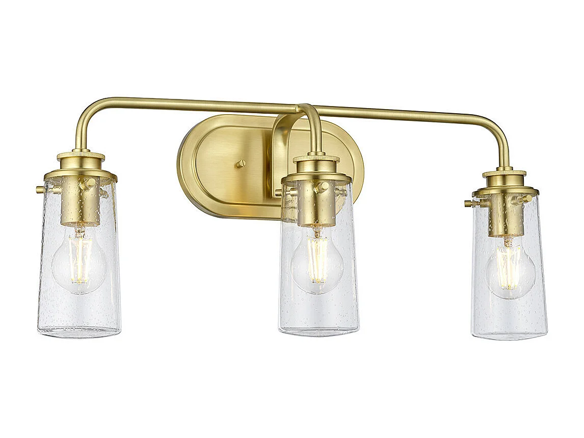 Braelyn Kichler 3 licht Wandleuchte Messing gebürstet IP44