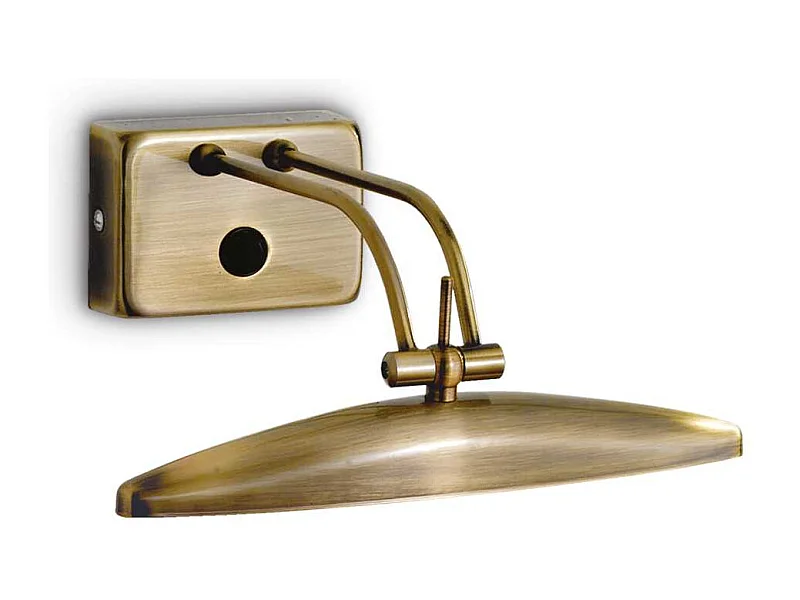 Ideal Lux Mirror-20 - Lámpara de pared con espejo para interiores, 2 luces, latón antiguo, G9