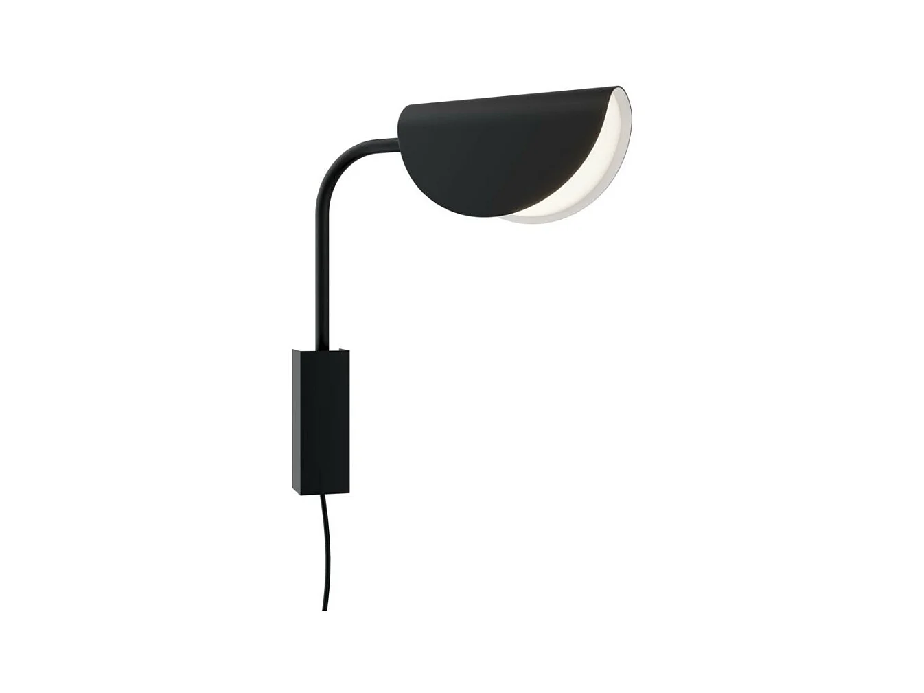 Maytoni Mollis Moderne Wandleuchte Schwarz, Acrylschirm
