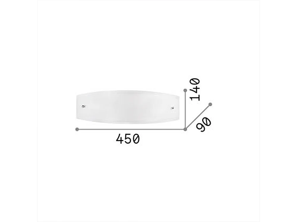 Ideal Lux Ali - Lampada da incasso a 2 luci da interno piccola bianca, E27