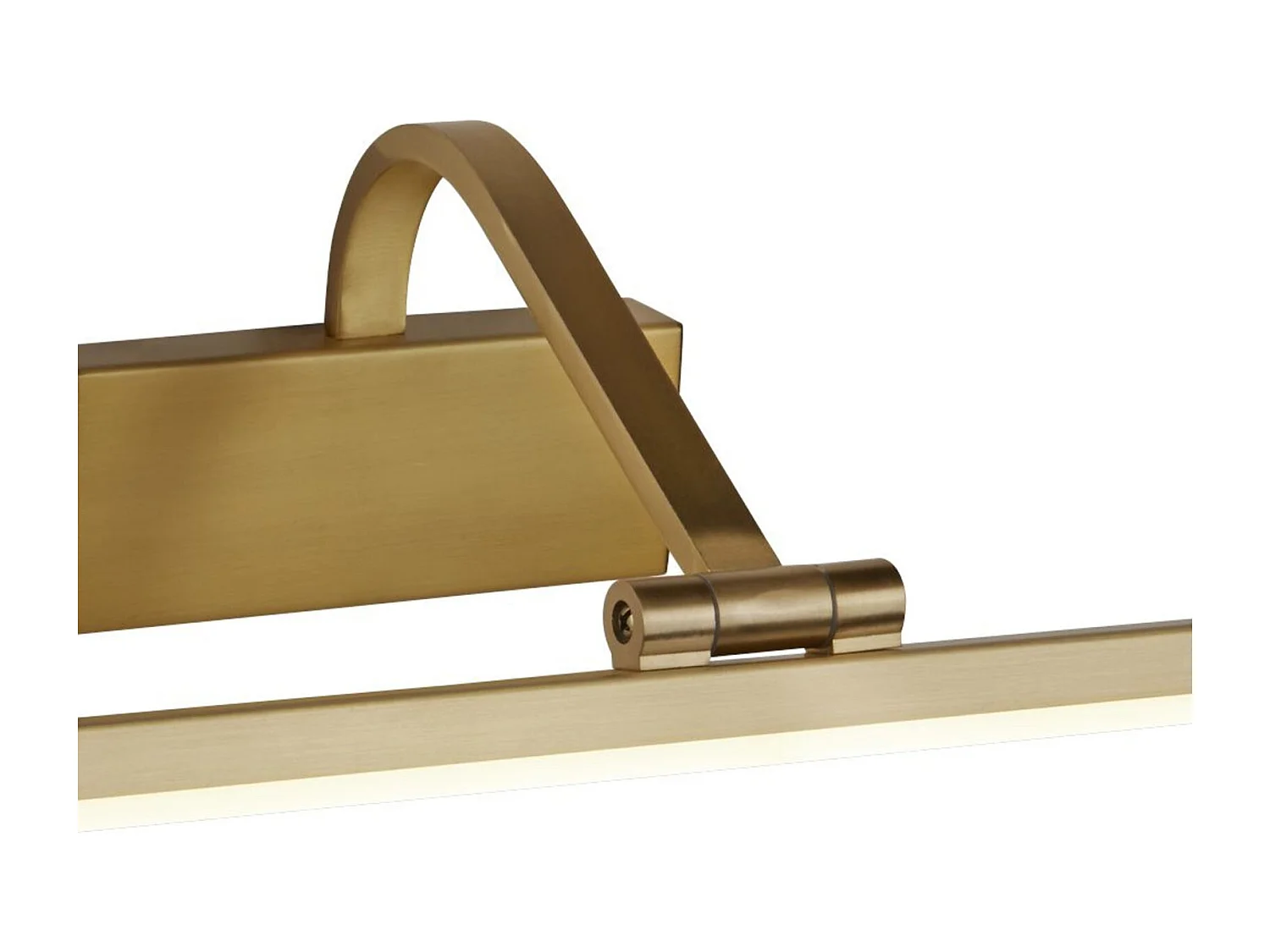 Searchlight Picture Lights - Applique da parete con 1 luce LED integrata, oro spazzolato