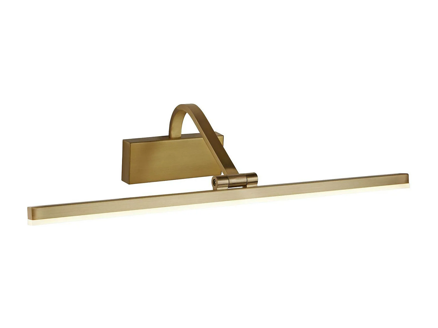 Searchlight Picture Lights - Applique da parete con 1 luce LED integrata, oro spazzolato