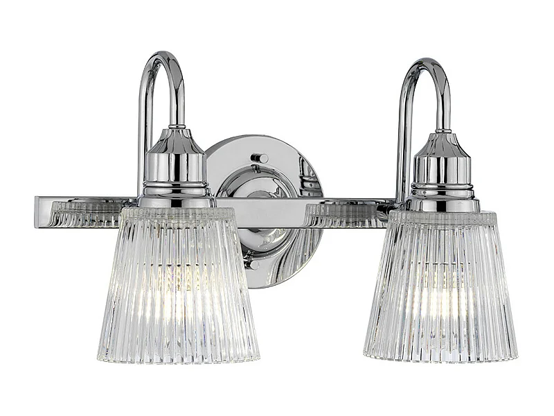 Addison 2-flammige Wandleuchte Chrom poliert IP44