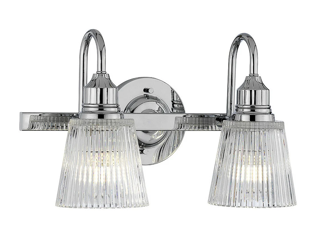 Addison 2-flammige Wandleuchte Chrom poliert IP44