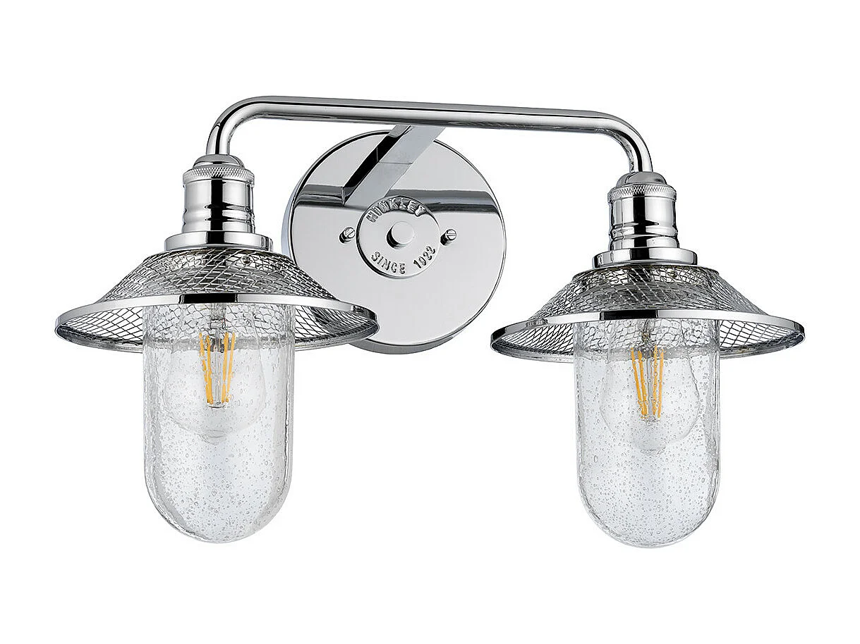 Rigby Hinkley Lampada da parete a 2 luci Cromo lucido IP44