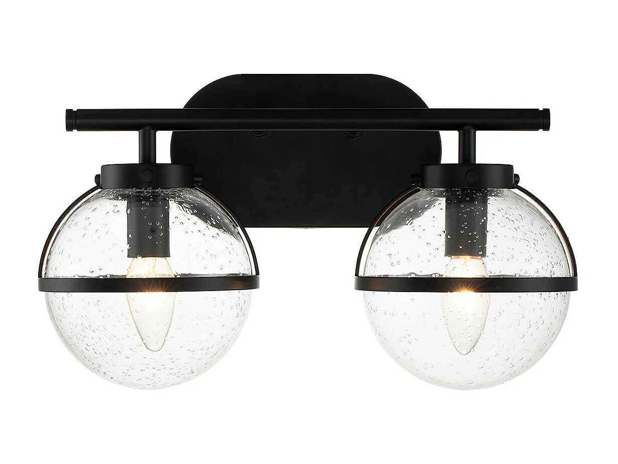 Elstead Hinkley Hollis Lampada da parete per bagno nera, IP44