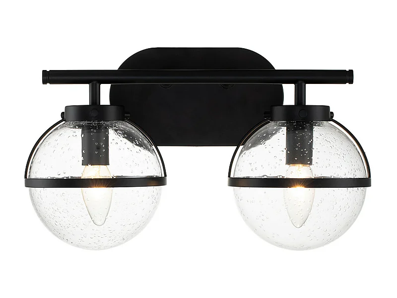 Elstead Hinkley Hollis Lampada da parete per bagno nera, IP44