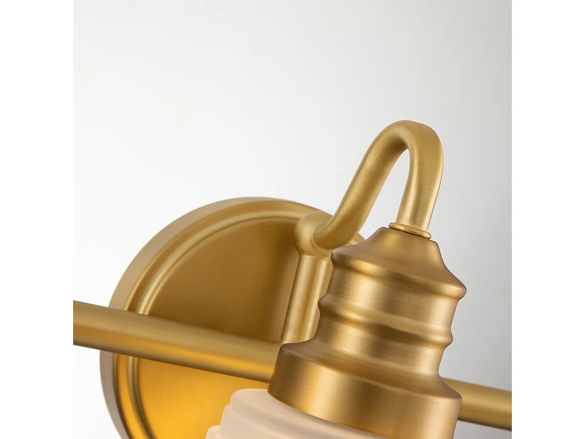 Elstead Quoizel Swell Lampada da parete in ottone spazzolato, IP44