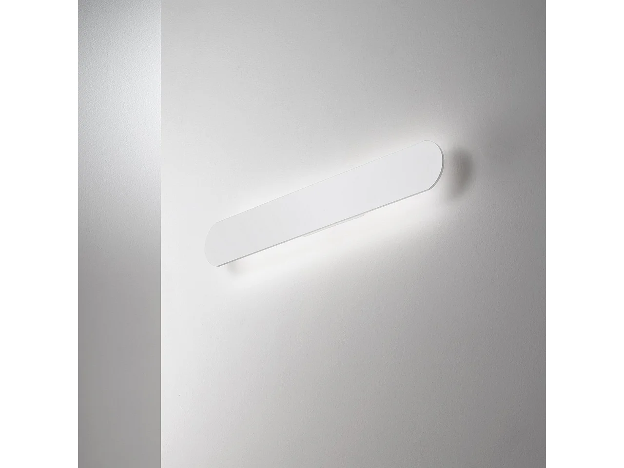 Ideal Lux ECHO Breite bündig integrierte LED-Wandleuchte Weiß 60cm 3000K
