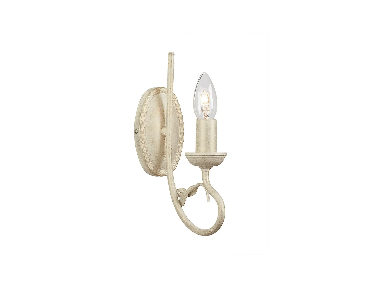 Elstead Olivia - 1 Licht Innenkerze Wandleuchte Gold, Elfenbein, E14