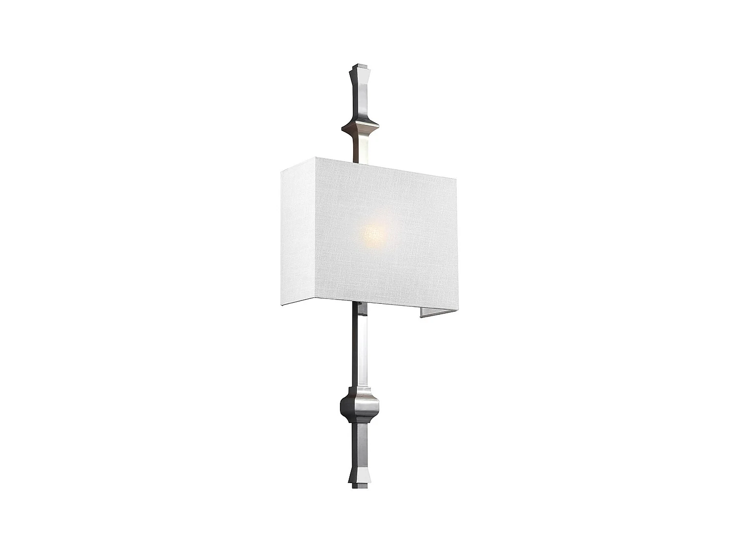 Elstead Teva - Applique da interno a 1 luce Nichel lucido, E27