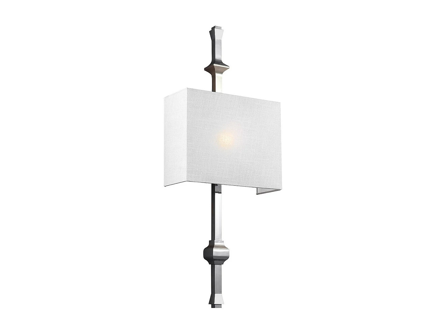 Elstead Teva - 1 Licht Innenwandleuchte aus poliertem Nickel, E27