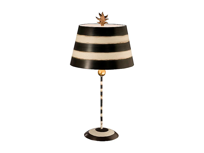 Elstead South Beach - 1 Leuchttischlampe Schwarz, Creme, E27