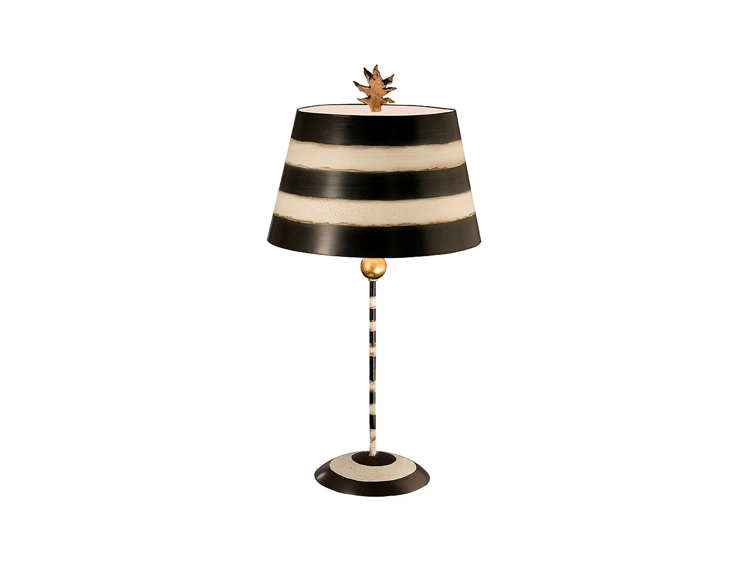 Elstead South Beach - 1 Leuchttischlampe Schwarz, Creme, E27