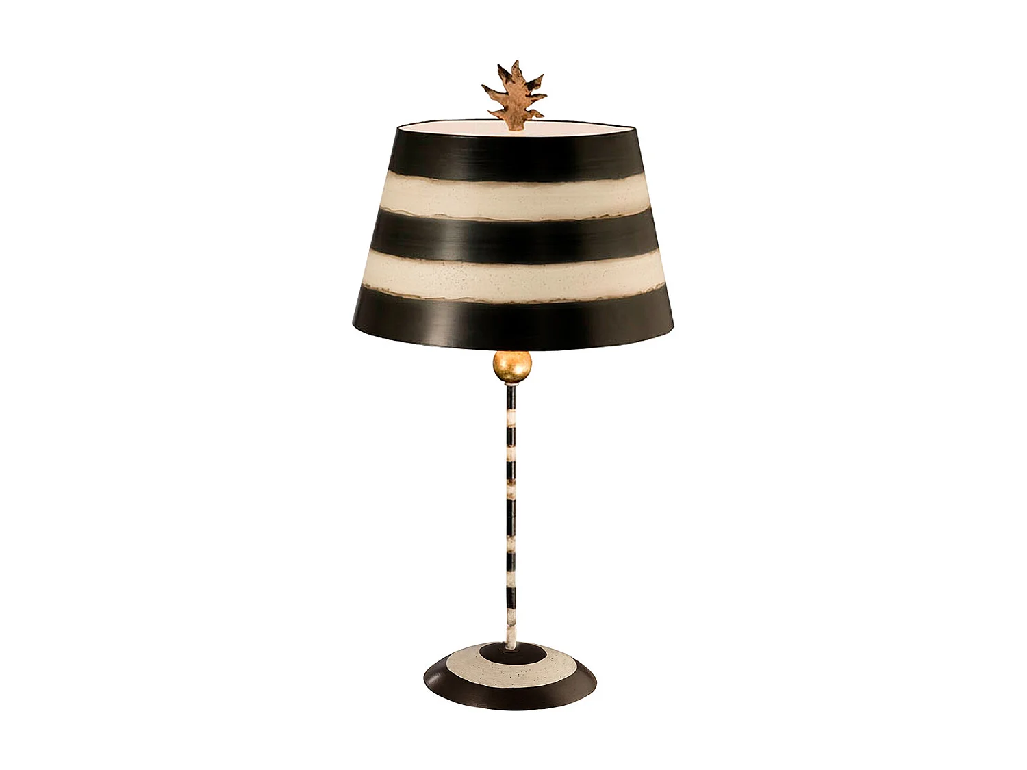 Elstead South Beach - 1 Leuchttischlampe Schwarz, Creme, E27