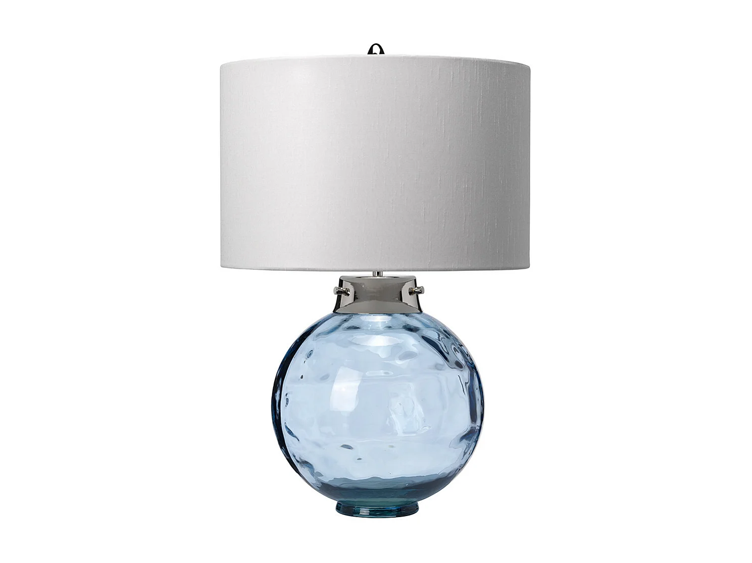 Kara Tischlampe, Blau, Kunstseidenschirm