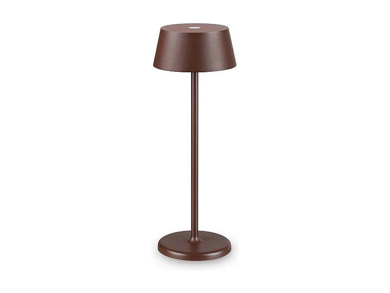 Ideal Lux PURE Lampada da Tavolo Integrata a LED Marrone Caffè 230Lm 3000K IP54