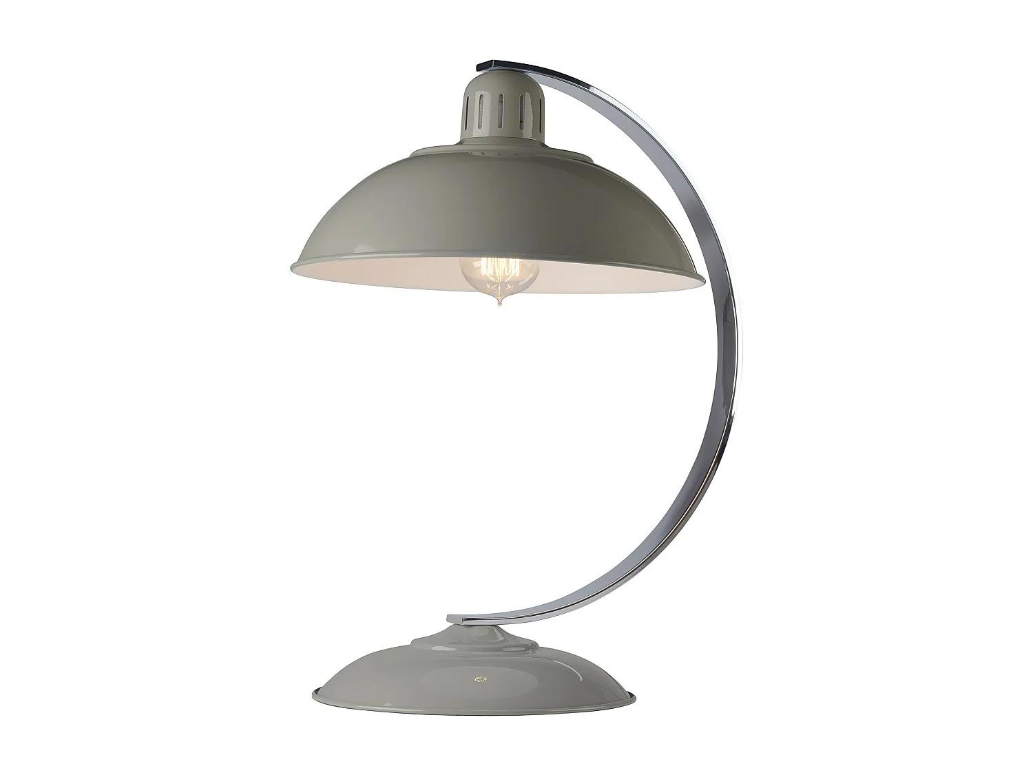 Elstead Franklin - 1 Licht Schreibtischlampe Plane Grau, E27